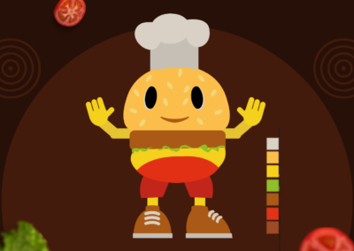 Diseño de personaje para comunicación interna – Burger King
