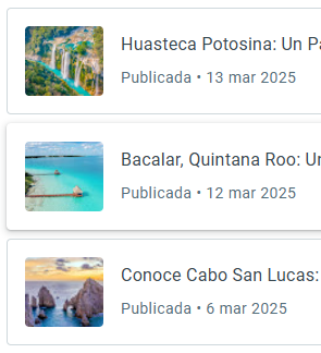 Estrategia de contenido y análisis de métricas – Blog de turismo